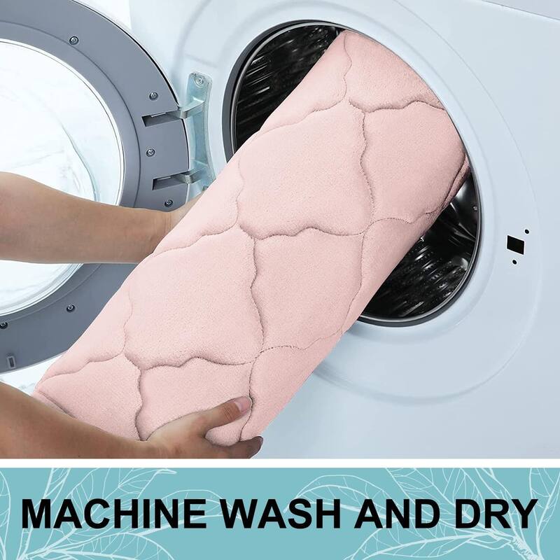 Memory Foam Bath Mat Rug 24x16