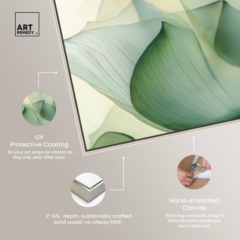 Translucent Floral Layers Canvas by Art Remedy