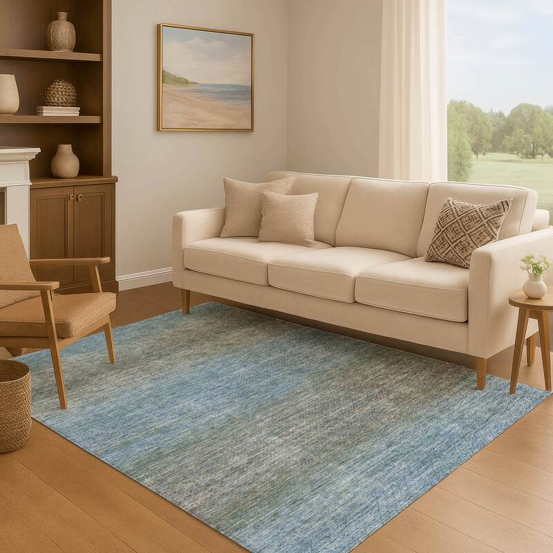 Premium Washable Super Soft Ombre Stripes Mayfield Rug