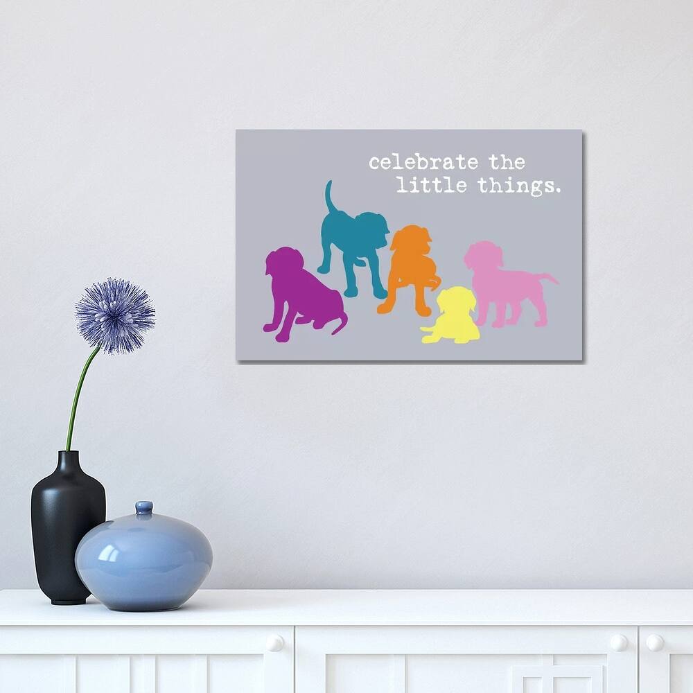 iCanvas "Little Things, Multi-Colored" by Dog is Good and Cat is Good Canvas Print
