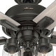 preview thumbnail 7 of 14, Hunter 52" Hartland Ceiling Fan with 3-Light LED Light and Pull Chains - Farmhouse, Transitional