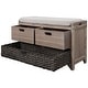 preview thumbnail 12 of 35, Storage Bench with Removable Basket and 2 Drawers, Fully Assembled Shoe Bench with Removable Cushion