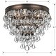 preview thumbnail 4 of 3, Calypso 3 Light Bronze Flush Mount - 10.5'' W x 9.5'' H