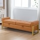 preview thumbnail 32 of 79, 66" Storage Bench King Size End of Bed with Double Lids and Gold Legs