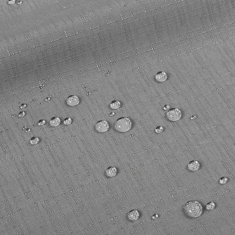 Slub Linen Texture Snap-in Liner Shower Curtain with Hooks