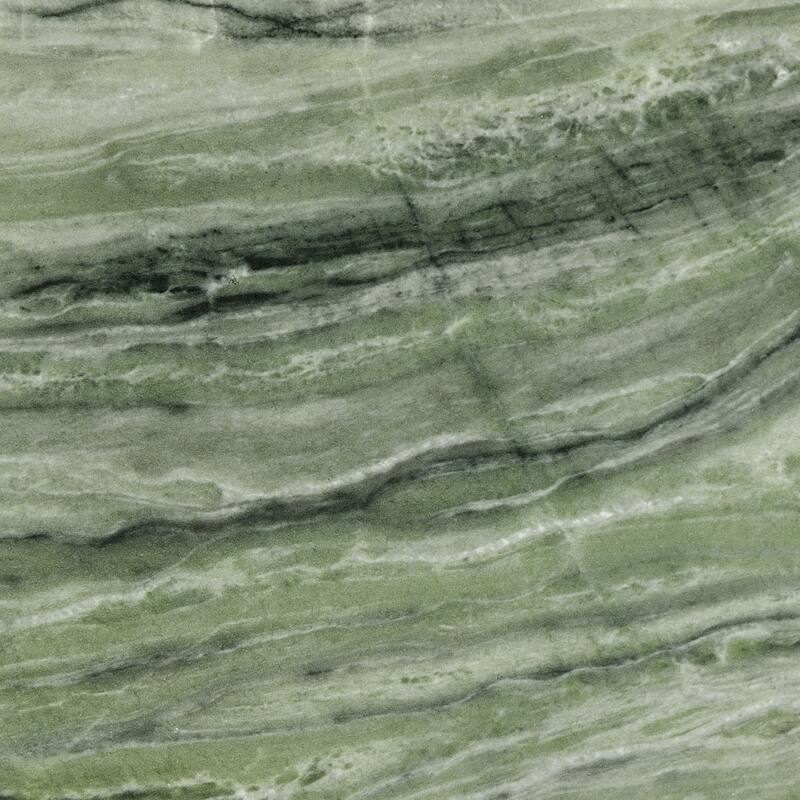 Riba Ribbed Concrete Drum Side Table with Marble Finish