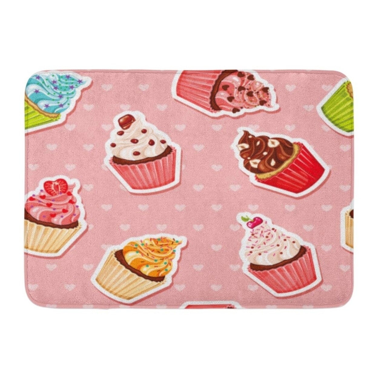 Shop Black Friday Deals On Pink Day Valentine Cupcake Cake Chocolate Backed Bake Bakery Doormat Floor Rug Bath Mat 23 6x15 7 Inch Multi On Sale Overstock 31775292