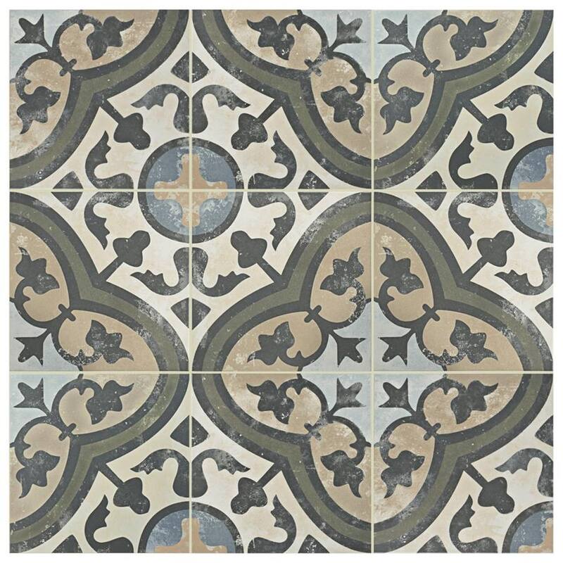 Merola Tile Evoque Carthusian 9-3/4" x 9-3/4" Porcelain Floor and Wall Tile