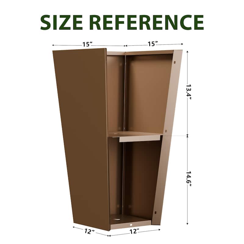 Dovelina Modern Tapered Metal Planter - Elevate Your Space, Indoors & Outdoors