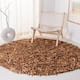 SAFAVIEH Handmade Leather Shag Carlijn Modern Decorative Rug