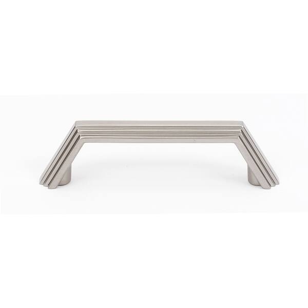 slide 2 of 6, Alno Nicole 3 Inch Center to Center Arch Cabinet Pull Satin Nickel