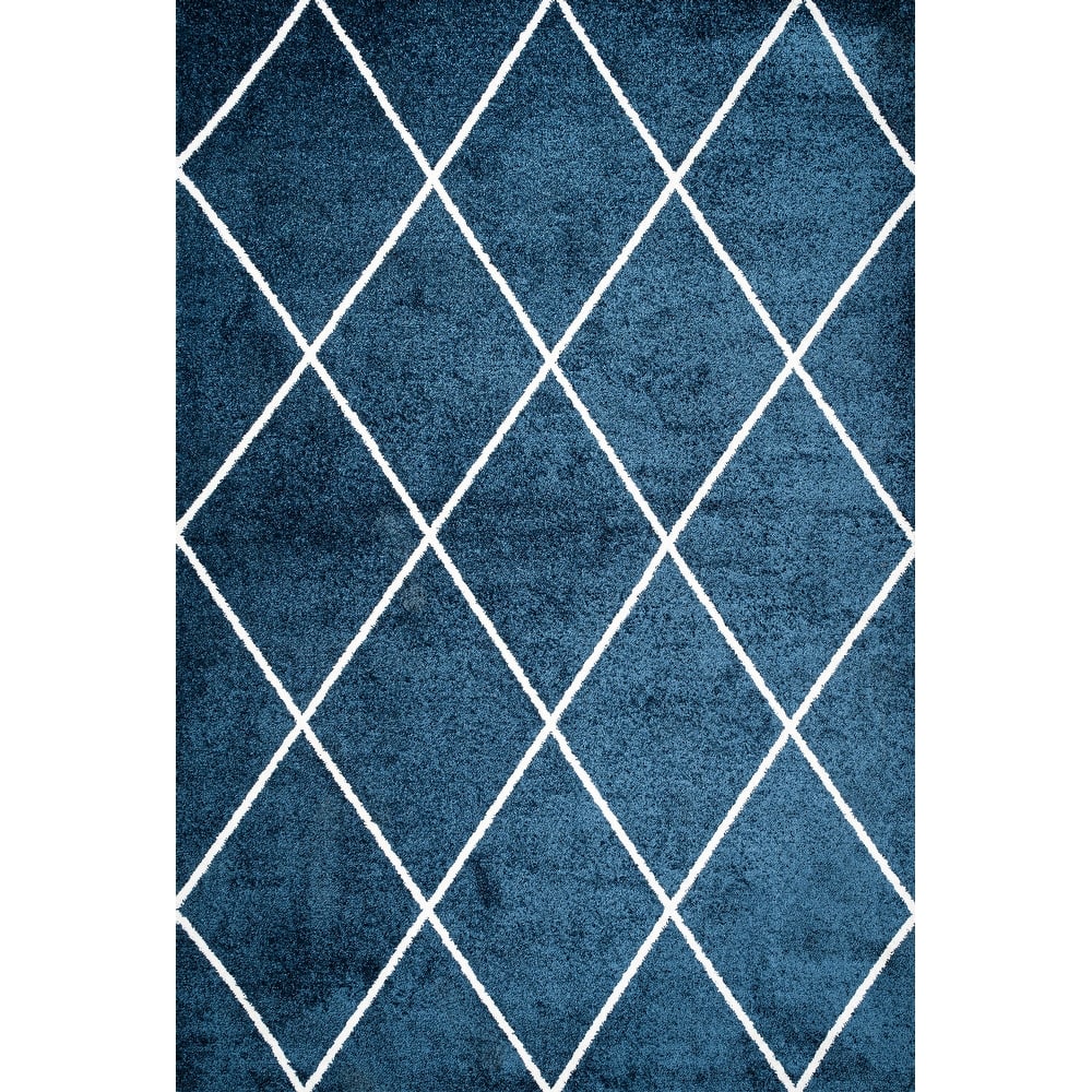 JONATHAN Y Viscon Minimalist Diamond Trellis Area Rug