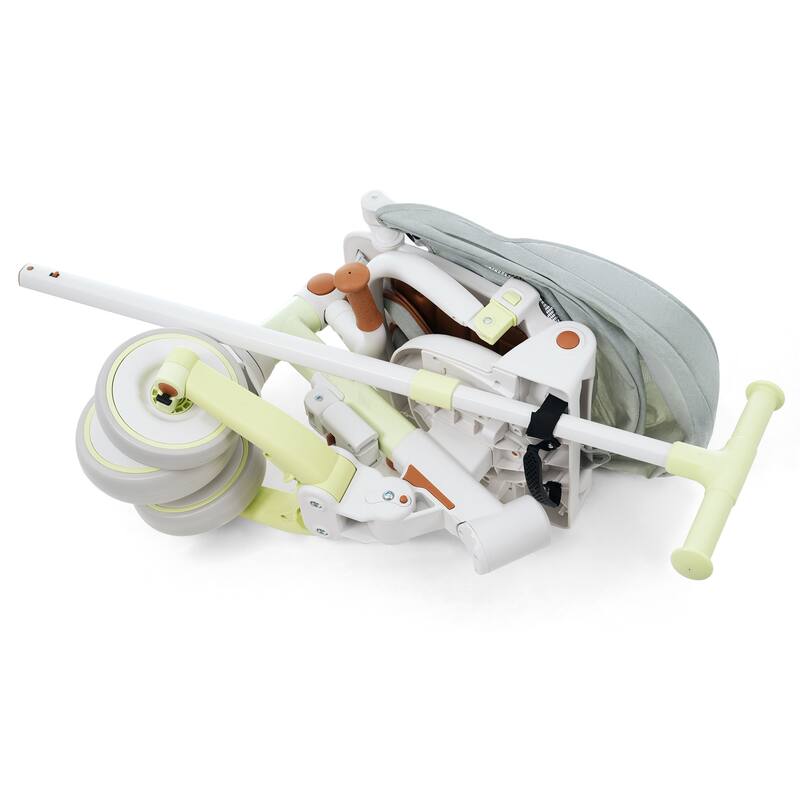 Foldable Toddler Tricycle with Removable and Adjustable Handle