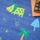 preview thumbnail 8 of 7, Nourison Imagination Indoor only Cute Dinosaurs Blue Graphic Area Rug