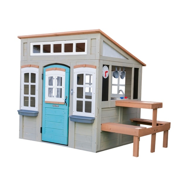 KidKraft Preston Wooden Outdoor Playhouse Bed Bath Beyond 33268703