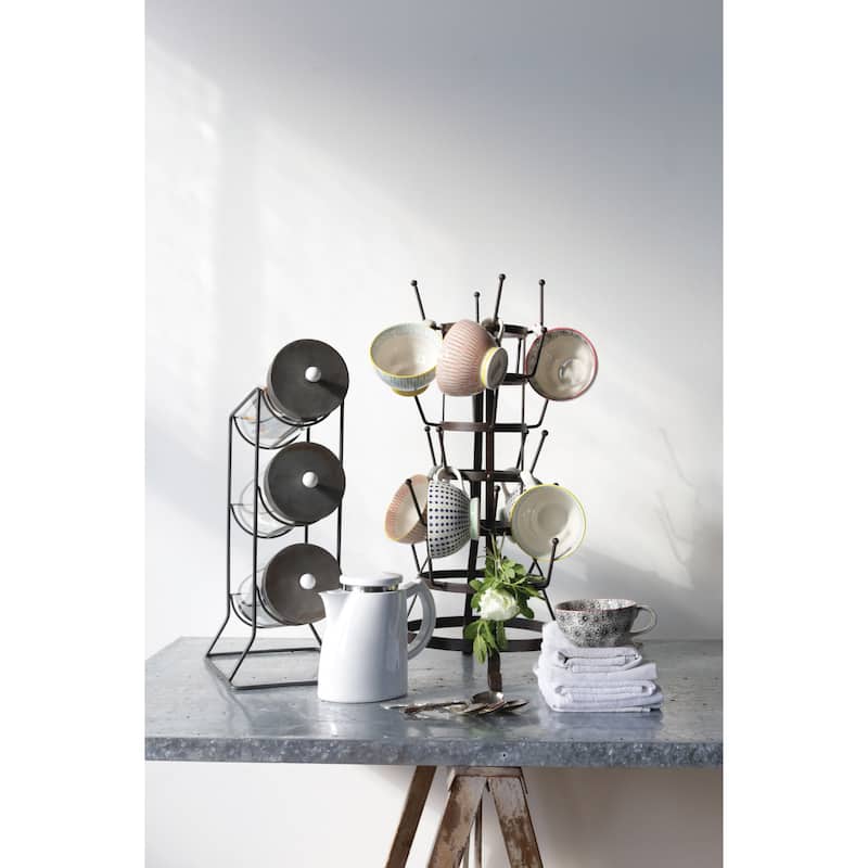 Metal Bottle or Mug Holder with 24 Hooks