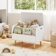 preview thumbnail 10 of 18, Costway Kids Wooden Toy Box with Front Bookshelf 4 Solid Wood Legs - See Details