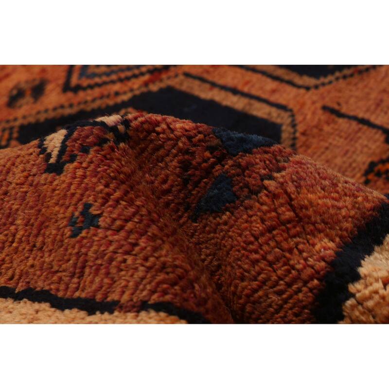 ECARPETGALLERY Hand-knotted Melis Vintage Copper Wool Rug - 4'1 x 11'3