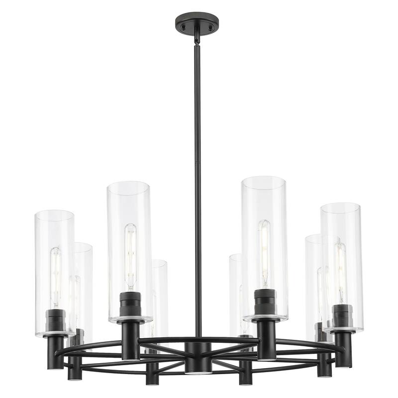 Innovations Lighting 434-8CR-G434-12CL Crown Point 8 Light 32" Wide