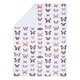 preview thumbnail 5 of 6, Lambs & Ivy Butterfly Dreams Ultra-Soft Fleece/Faux Shearling Baby Blanket