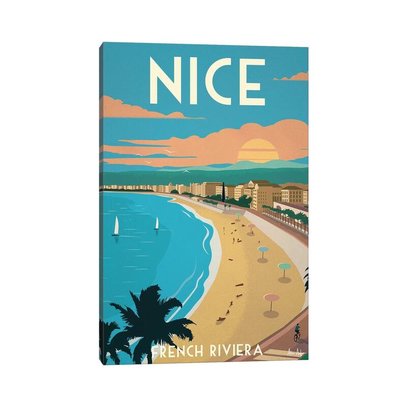 iCanvas "Nice" by IdeaStorm Studios Canvas Print