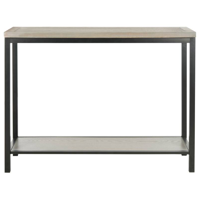 SAFAVIEH Alixe Brown Console Table - 41.3" x 14.2" x 31.7" - 41Wx14Dx32H - Ash Grey