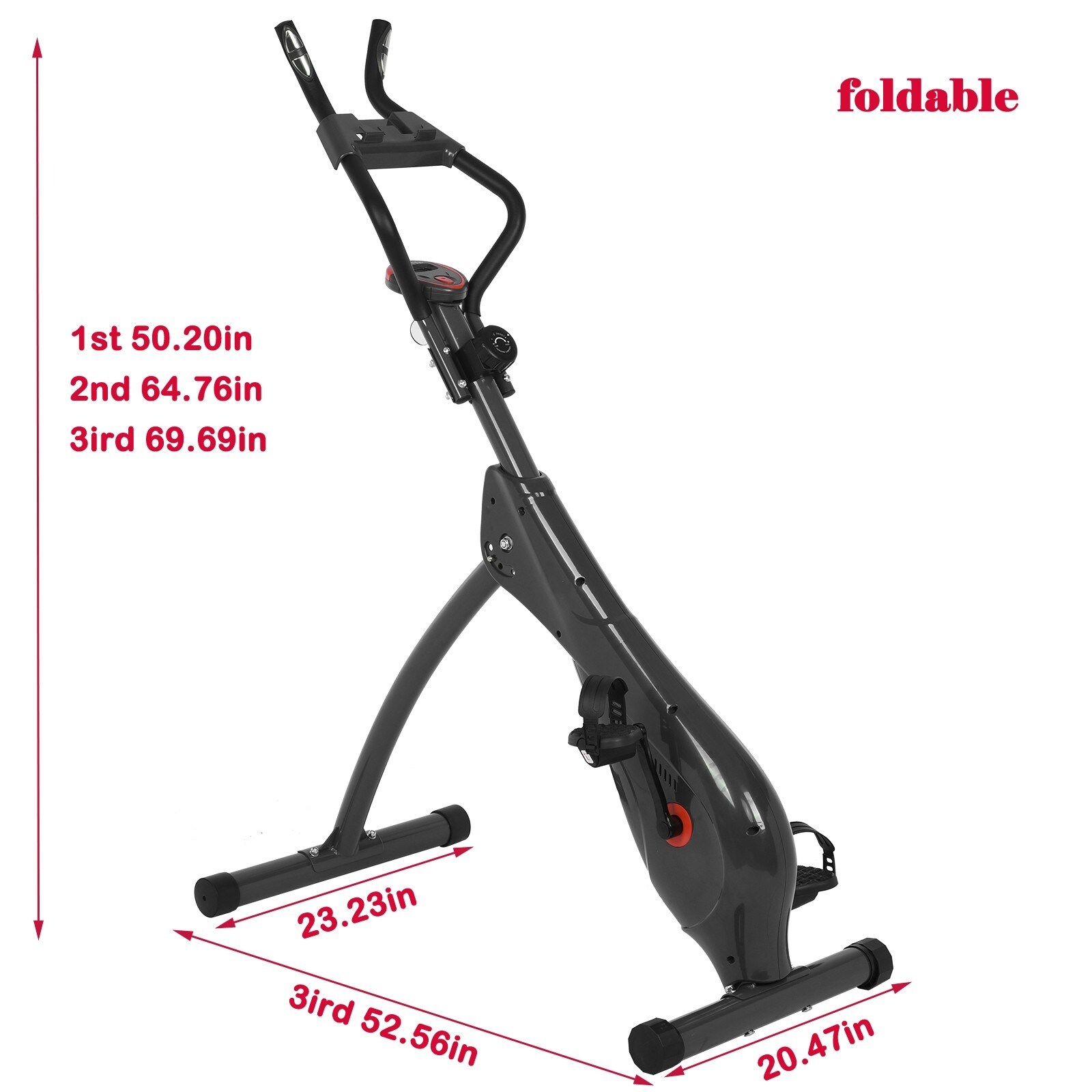 Exercise bike with clearance gears
