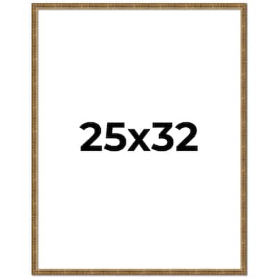 25x32 Frame Gold Kingsley Distressed Solid Wood Picture Frame Width
