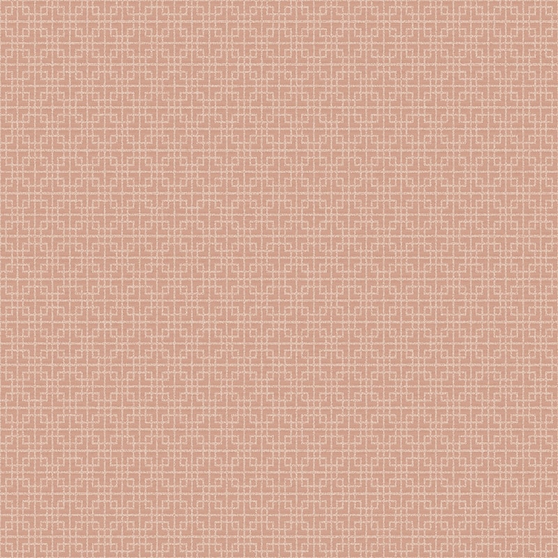 Galerie Wallcoverings TexStyle Collection Greek Key Non-woven Metallic Wallpaper Roll - 33 feet x 21 inches - Terracotta