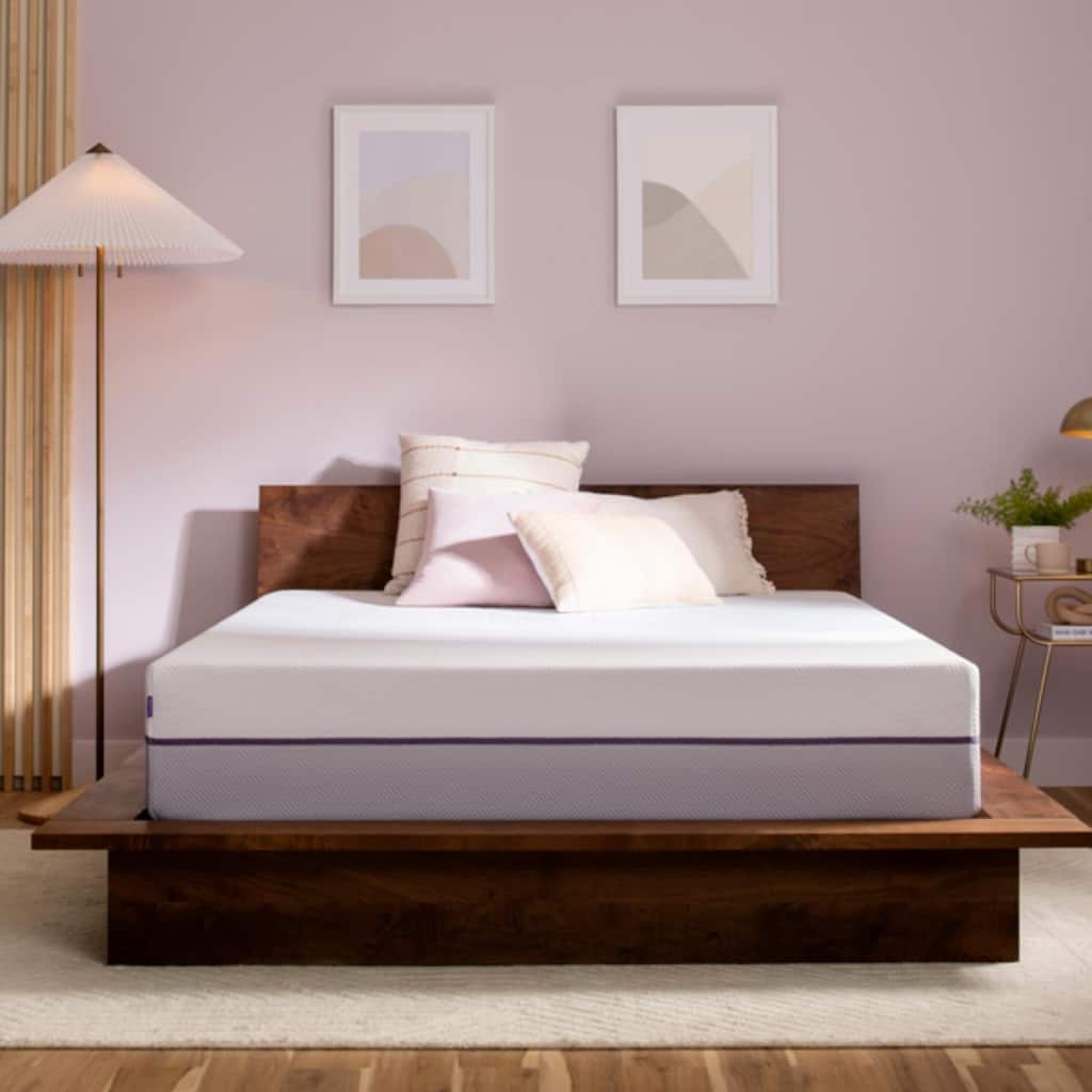 Purple - Plus GelFlex® Comfort Mattress with SoftFlex Cover and Dual-Layer Base Support Foam