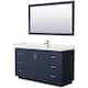 Option Dark Blue / White Quartz Top / Brushed Nickel