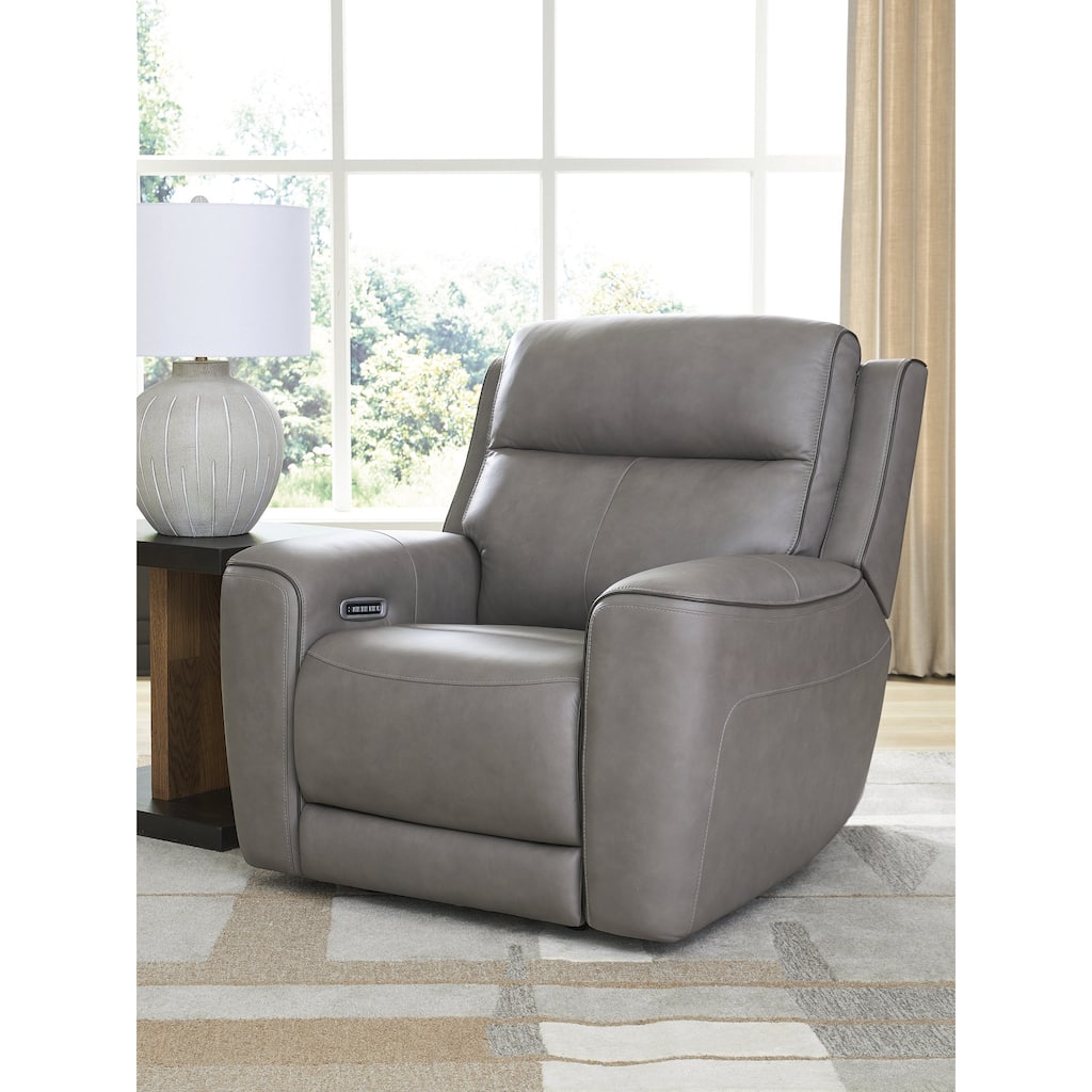 Signature Design by Ashley 5Z-Dreamlight Gray Power Recliner