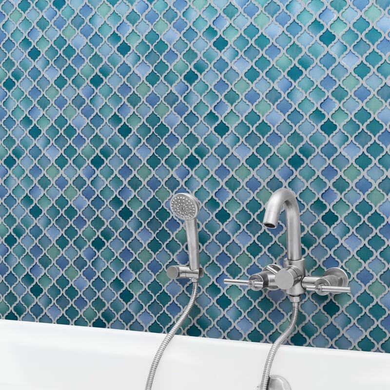 Merola Tile Hudson Tangier Aquamarine 12-3/8" x 12-3/8" Porcelain Floor and Wall Tile