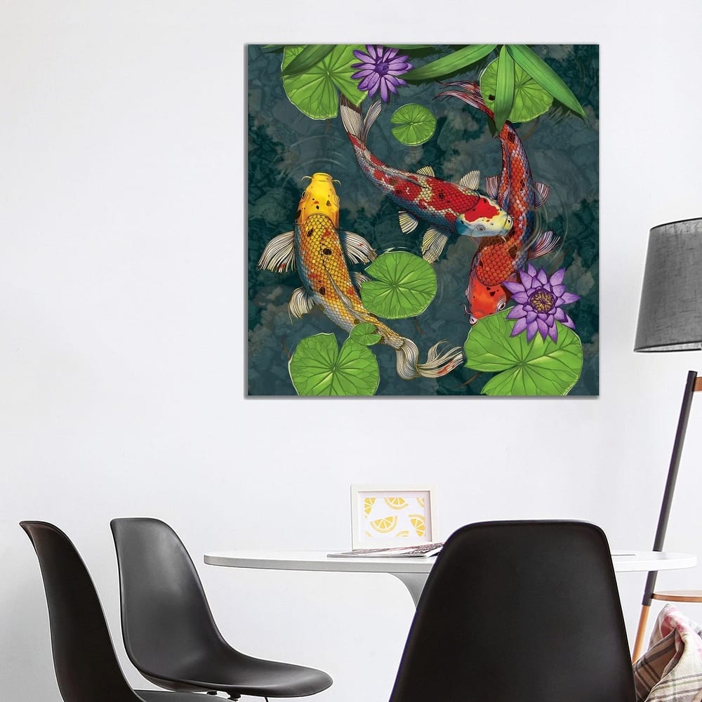 iCanvas "Koi Fish" by Vincent Hie Canvas Print