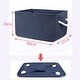 preview thumbnail 9 of 26, Canvas Toy Bins for Laundry Clothes Storage Home Organizer Dark Blue L