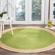 preview thumbnail 5 of 66, SAFAVIEH Handmade Natural Fiber Charlyne Bordered Round Jute Rug 10' Round - Green/Natural