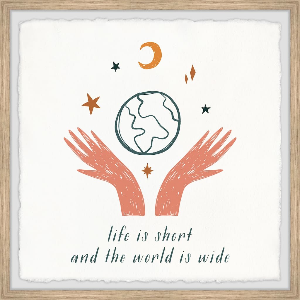 Explore the World Framed Wall Art, Elegant Home Touch - Sophisticated Artwork for Refined Décor