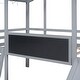 preview thumbnail 25 of 24, Twin Size Loft Bed House Bed with Slide, Light Strip and Blackboard