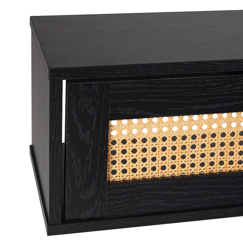 Middlebrook Scandi Faux Rattan-Door Floating TV Stand