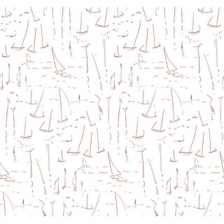 York Wallcoverings Vermillion Coast Vermillion Wallpaper