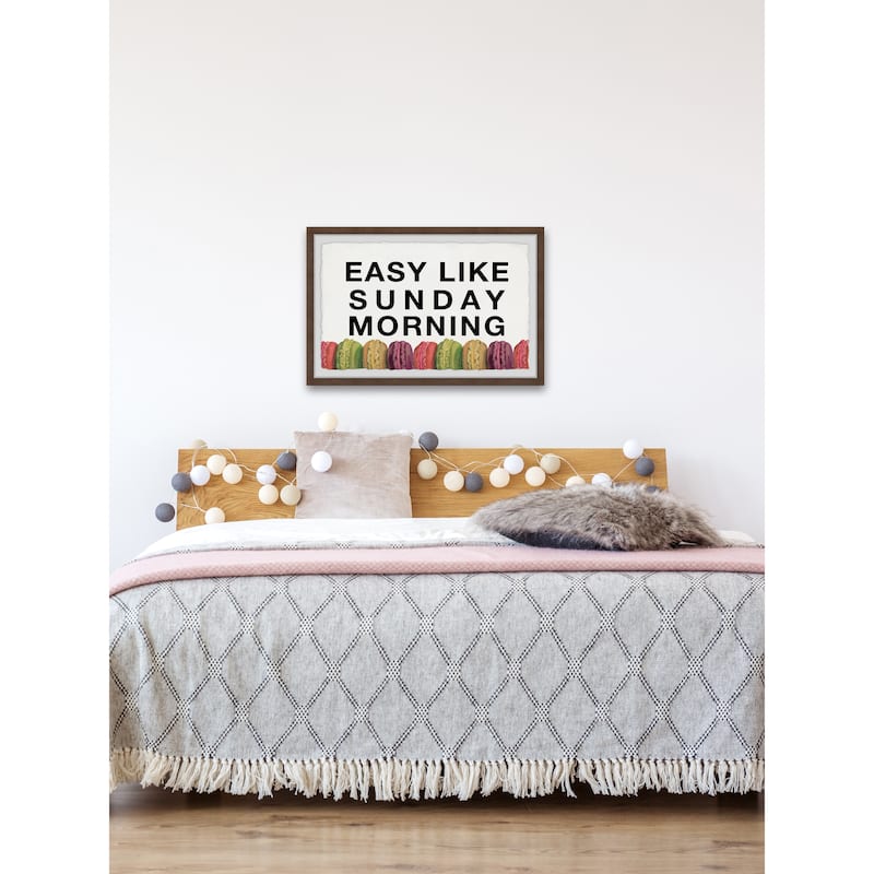 Easy like Sunday Morning VII Framed Wall Art, Elegant Home Touch - Sophisticated Artwork for Refined Décor