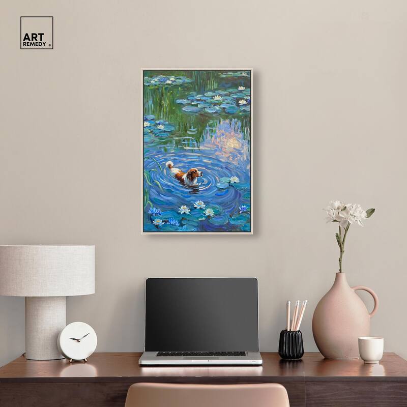 Lily Lagoon I Canvas Modern Classic by Art Remedy