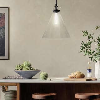 Kichler Lighting Laria 16 Inch 1 Light Pendant with Clear Glass in Black