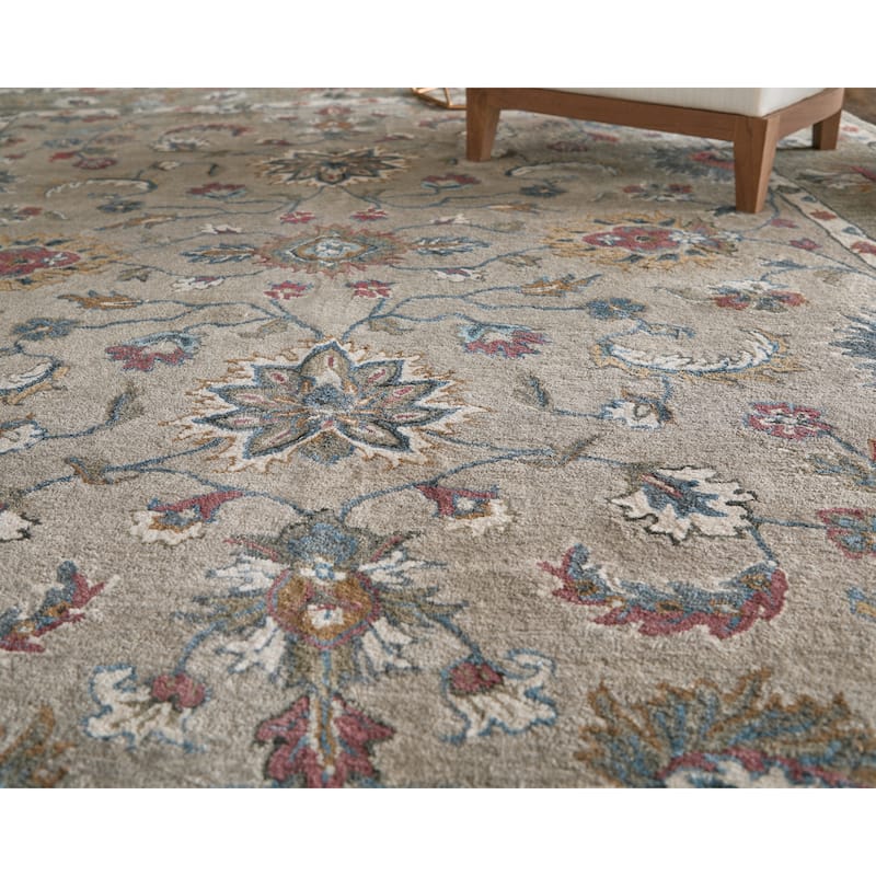 Grand Bazaar Mattias Hand Tufted Oriental Transitional Area Rug