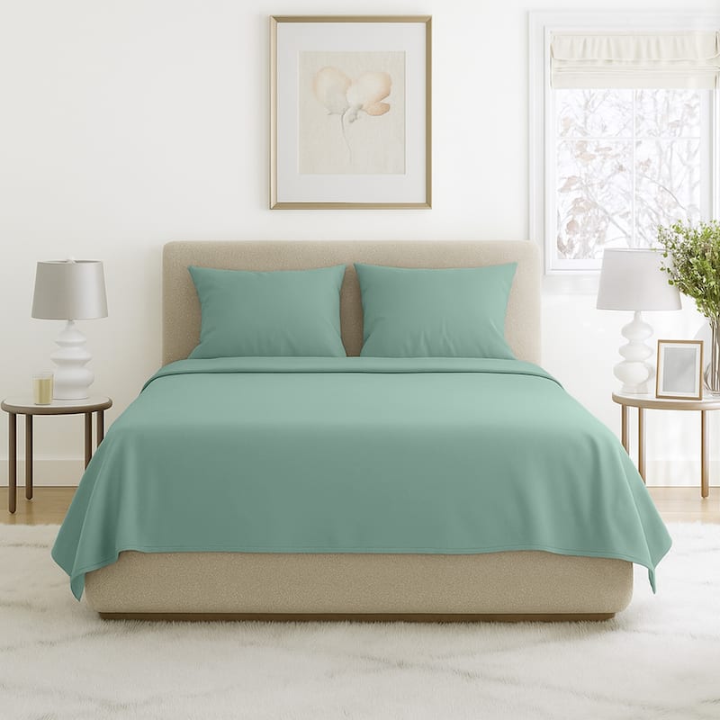 Wrinkle Resistant Brushed Microfiber Sheet Set by Windsor Home - Queen - Sage