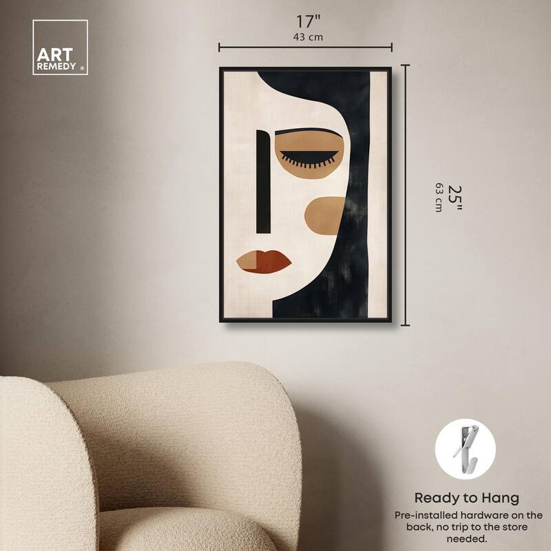 Face Moderne II Canvas by Art Remedy