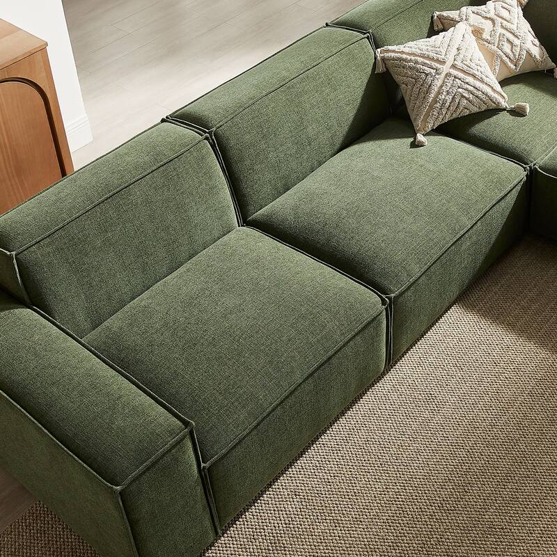 Restore 5-Piece Performance Fabric Upholstered Modular L-Shaped Sofa