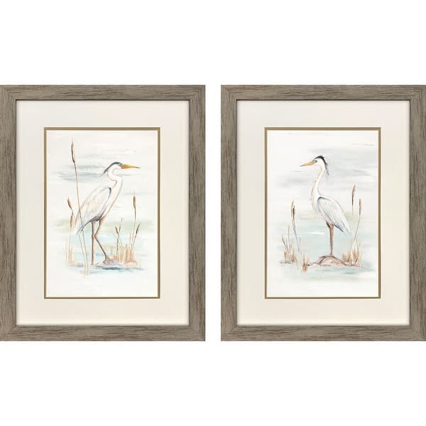 slide 2 of 4, Paragon Heron Stance Framed Art - Set of 2 2-piece Set