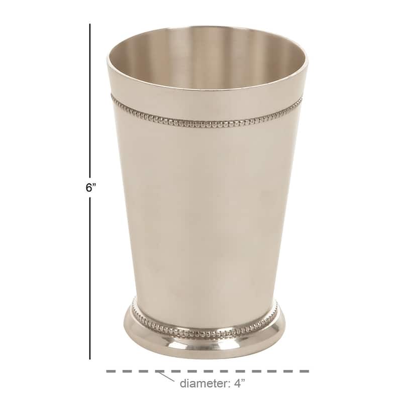 Brass Metal Vase - Cream - Roche River Decor