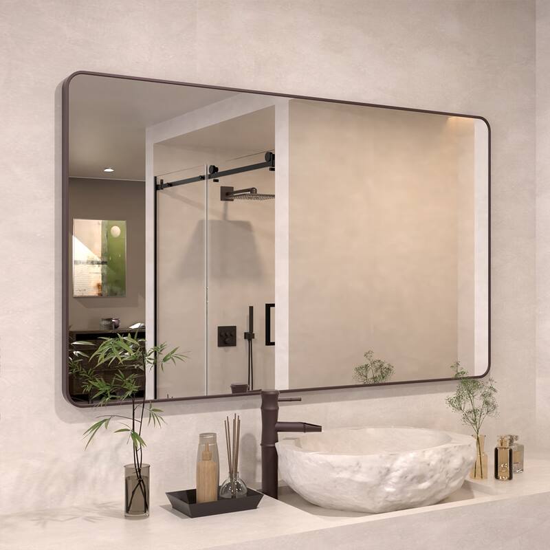 24/30/42/48/60 inch Rectangle Frameless Wall Mounted Bathroom Vanity Mirror